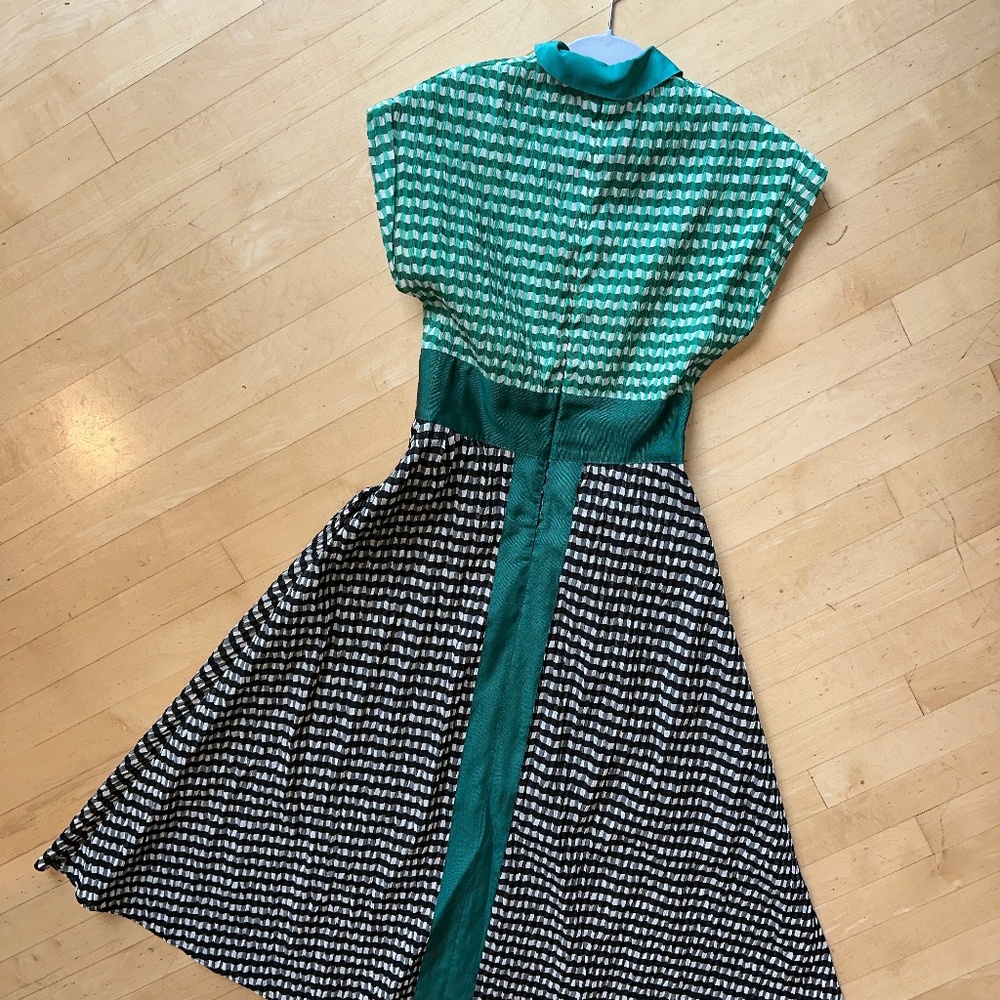Anthropologie checkered  maxi dress,  0,  GD1205 - Picture 2 of 3